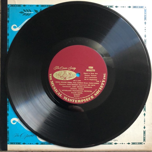 Giuseppe Verdi Rigoletto Perf. By Netherlands Philharmonic Double Vinyl Lp Set - Picture 11 of 14